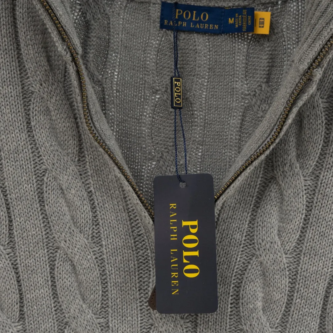 P290 top version (different currencies) You can scan the QR code to enter the official website Style: Ralph Lauren POLO Ralph Lauren small label embroidered knitted old money style half-zip pullover long-sleeved sweater Color: Picture color Size: XS-XL Fabric: Pure cotton Accessories: Full set of customized accessories No gender distinction, same style for men and women
